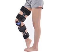 Aioneer Hinged Knee Brace,Adjustable Knee Immobilizer Brace,Post Op Orthopedic Patella Knee Brace Acl Mcl Pcl Injury Knee Immobilizer Brace Support Orthosis-A-One Size