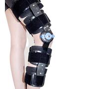 Aioneer Hinged Knee Brace, Adjustable Knee Support Frame Stabilizer Pad Orthosis Splint Wrap Medical Orthopedic Guard Protector