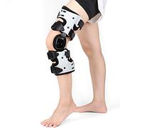Aioneer Hinged Knee Brace, Adjustable Post Op Patella Brace Support Stabilizer Pad Orthosis Splint Wrap Medical Orthopedic Guard Protector