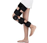 Aioneer Hinged Knee Brace, Adjustable Post Op Patella Brace Support Stabilizer Pad Orthosis Splint Wrap Orthopedic Guard Protector - Leg Brace Support-Left-Medium