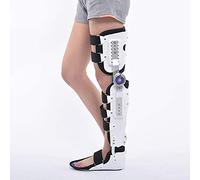 Aioneer Hinged Knee Foot Support Brace, Adjustable Post Op Knee Support Orthosis Immobilizer Protector, Foot And Orthotics Of Lower Limbs/Not Movable Feet/Right-Not Movable Feet-Right