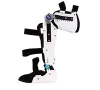 Aioneer Hinged Knee Foot Support Brace, Hinged Knee Brace Fracture Fixed Guard Splint Leg Protector, Adjustable Post Knee Support Orthosis Immobilizer Fixed Bracket-Left Leg-Medium