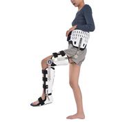 Aioneer Hinged Knee Hip Support Brace Hip Knee Ankle Foot Orthosis Leg Fracture Adjustable Hip Joint Fixation Bracket For Acl, Pcl, Mcl, Arthritis,B Right-B Left