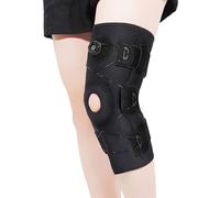 Aioneer Hinged Knee Support, Adjustable Knee Immobilizer Support, Decompression Knee Brace With Side Stabilizers & Hinges For Men & Women For Injury Or Surgery Recovery,M-Large