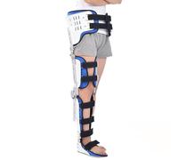 Aioneer Knee Support Brace, Hip Abduction Orthosis, Hip Knee Ankle Foot Orthosis For Fracture Maintenance, Postoperative Recovery,Left,L-Right-Large
