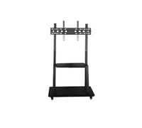 Aioneer Mobile Tv Cart 32-70 Inch Floor-Standing Adjustable Height Stand With Horizontal & Vertical Screen Rotation For Live Broadcast No Top Tray Included-One Color-No top tray