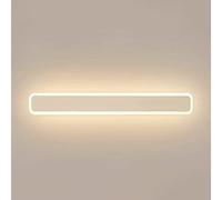 Aioneer Modern Minimalist White Stripe Metal Linear Wall Lamp With Acrylic Light Guide Shade For Living Room Wall Sconceideal For Creating A Sl nd Stylish Atmosphere In Your