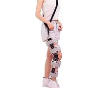 Aioneer Orthopedic Hinged Knee Brace Support With Shoulder Strap, Adjustable Knee Joint Splint Knee Orthosis Immobilizer Stabilizer Post-Op Arthritis Ligament Injury Protector Kn