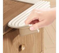 Aioneer Proofing Corners Guards, W-Shape Self-Adhesive Edge & Corner Bumper Strip Beige 8X0.8X200Cm