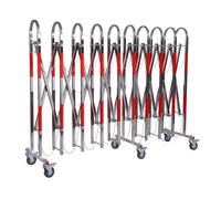 Aioneer Safety Barrier Expandable Barricade With Wheels Folding Portable Safety Barriers For Construction Site Scenic Spot Garage-1.1x8m/3.6x26.2ft