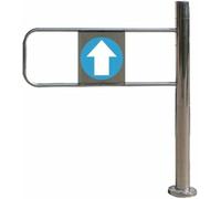 Aioneer Universal Automatic Swing Gate - Self-Closing Safety Barrier For Supermarkets, Warehouses, And Libraries-Silver-r-60x97cm