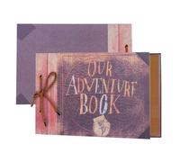 AIOR Adventure Book Photo Albums, DIY Vintage Scrapbook Memory Book (A) | Wedding Guest Book, Handmade Family Scrapbook, Personalised Anniversary Travel Scrap Books, 40 Sheets / 80 Pages