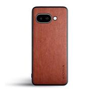 AIORIA for Google Pixel 9a Case, 6.3" Screen Premium PU Leather Phone Case Retro Business Design Full Protective Case for Google Pixel 9a Mobile Phones(Brown)