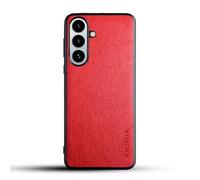 AIORIA for Samsung Galaxy S26 Plus 5G Case Premium PU Leather Cover Retro Business Design Protective Phone Case for Samsung S26 Plus 5G Smartphone (Red)