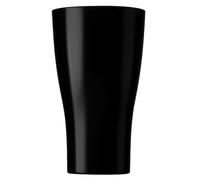 AIOS Black Tritan Plastic Tumblers. Set of 6. Virtually Unbreakable. Holds 380ml. Ideal for All Occasions Inside or Out Dishwasher Safe