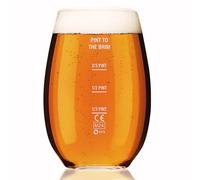 AIOS CE Marked Pint-to-Brim Unbreakable Tritian Plastic Stemless Beer Glass (6)