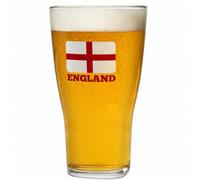 AIOS Drinkwize England Unbreakable Plastic Pint Glass - Premium Tritan™ Renew Pint Cup with England Design, BPA Free, Dishwasher Safe, for BBQs, Home, Garden, Camping & Gifts