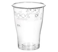 AIOS Eco Friendly 100% Recycled and Recyclable rPET stemless Wine Glasses Made from The Plastic we Recycle at Home. Capacity to Brim 300ml. (100)