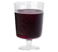 AIOS One-Piece Recyclable Plastic Wine Glasses. Capacity 230ml. (96)