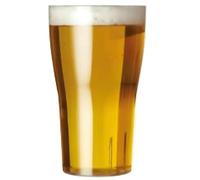 AIOS Set of 5 Hard Plastic Pint Glasses. Capacity (1 pint/568ml/20oz). Ideal for barbecues (BBQs), Camping, Glamping, Boats and at Home, Inside or Out. Includes 1 x Coaster. Dishwasher Safe.