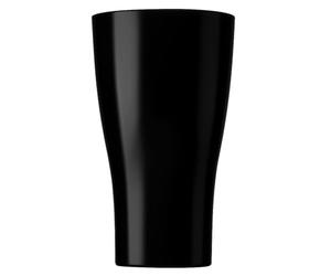 AIOS Set of 6 Black Plastic Tritan Highball Tumblers. Virtually Unbreakable. Capacity 380ml / 10.6oz