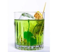 AIOS Set of 6 Unbreakable Polycarbonate Fluted Stackable Tumblers. Capacity 350ml
