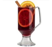 AIOS Set of 6 Unbreakable Polycarbonate Plastic Hot Drink Mugs 8oz. Ideal for Mulled Wines and ciders.