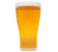 AIOS Tritan Renew Unbreakable Plastic Pint Glass - Unique Square Base Design (12)