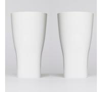 AIOS Tritan Renew Unbreakable White Plastic Pint Glass (4)