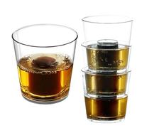 AIOS Unbreakable Polycarbonate Bomb Shot, 25ml Shot with 100ml Chaser, UKCA Marked, Reusable Jager Bomb Cups (2)