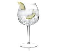 AIOS Unbreakable Tritan Plastic BPA Free Fluted Gin Glass (Set of 4)