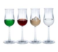 AIOS Virtually Unbreakable Plastic Port/Sherry/Madeira/Schnapps/Grappa/Liqueure Glass. Capacity 110ml (4)