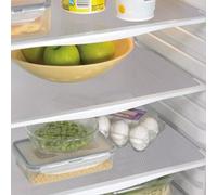 Aiosscd 15PCS Shelf Mats Refrigerator Liners Washable Refrigerator Pads Fridge Mats Drawer Placemats Home Kitchen Gadgets Accessories Organization for Top Freezer(White)