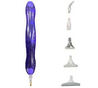 AioTio Resin Diamond Painting Pen Point Drill Pen with Diamond Painting 5D Diamond Rhinestone Picker DIY.6 Replacement Pen Tips for Hand Painting Cross Stitch and Nail Art (Purple)