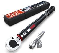 Aiourx 3/8" Drive Torque Wrench, 8-104 Ft.-Lb. Click Torque Wrench, 72 Tooth Dual-Direction Adjustable, Dual Scale, ±3% Accuracy, for Bicycle, Motorcycle, Automotive Repair and Maintenance
