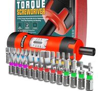 Aiourx Torque Screwdriver Set, 1/4" Drive 10-80 Inch Pounds lbs, 31 Pcs Torque Screwdriver Wrench with S2 Steel Bits Set for Professional Maintenance, Tools, Bike Repairing and Mounting