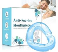 AIOUTGOGO Anti Snoring Devices - Open Front Design - Comfortable Anti Snoring Aids,Effective Snore Stopper to Reduce Snore,Ready to Use - Stop Snoring to Improve Sleep Quality - Blue