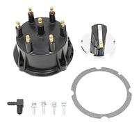 AIP Electronics Premium Distributor Cap and Rotor Complete Tune Up Set Compatible with 1985-2009 Mercruiser OMC Thunderbolt IV and V GM HEI V6 4.3L Replaces 18-5274 815407Q5 OEM Fit CAP1051