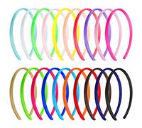 Aipaide 20 PCS Satin Headbands: 20 Colors, Comfortable Non Slip, Perfect for Women & Girls, 1 Pack of 20