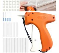 Aipeeo Mini Sewing Needle, Quick Fixing Device for Clothes, Micro Tagging Stitch Tool for Clothes, Micro Stitch Gun, Labeling Gun, Quick Clothing Fixer for Clothes and Quilts (Orange)