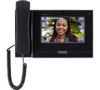 Aiphone IX-MV7-HB IP Addressable Hands-Free or Handset Master Station, Black; 7" TFT LCD Touchscreen; Hands-Free or Push-to-Talk Communication; 8 Customizable Speed Dial Buttons; 600 Ohms Audio Input