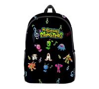 AIPILEI My Singing Monsters 3D Printed Teens School Backpack Boys Girls Game Cartoon Backpack Outdoor Travel Backpack Waterproof Ba (Type 8, 28 * 47CM)