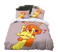 AIPILEI Sprunki Bedding 3 Piece 1 Set Printing Duvet Cover and 2 Pillowcase, Sprunki Merch Horror Game Bedding Super Soft Comforter Lightweight Set (Type 2, Single/135 * 200cm)