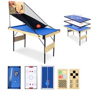 AIPINQI 8 in 1 Multi Sports Game Table, Pool Table, Tables Tennis, Hockey, Basketball Shooting, Chess Set, Backgammon Set Board Games for Adults Travel Games