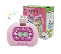 AIPINQI Pop Game Light Up Fidget Toy, Quick Push Game Console, Whack a Mole Game, Decompression Breakthrough Puzzle Pop Game Machine, Multiple Game Modes Toy for 3+ Years (unicorn)