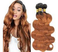 AiPliantfis Brown Human Hair Bundles Body Wave Brazilian Hair Bundles Real Hair Wefts 1B30 Double Weft Grade 8A Unprocessed Virgin Brazilian Remy Hair 24 26 28 Inches