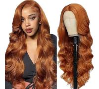 AiPliantfis Glueless Wig Human Hair Wig Real Hair Wig Women's Body Wave Wig Women's Real Hair #30 Brown 4x1 Lace Natural Hairline with Baby Hair Minimal Smell 20 Inches / 51 cm
