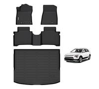 AIPOIL® Floor Mats & Cargo Liner Custom for 2023 2024 Kia NIRO & Kia NIRO Hybrid 丨TPE All Weather Protection Anti-Slip Automotive Floor Liners丨Full Set Automobile mats Accessories, Black