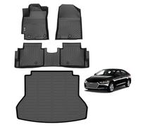 AIPOIL® Floor Mats & Cargo Liner Set for 2017-2020 Hyundai Elantra | All-Weather | Easy to Clean | All-Round Protection TPE Anti-Slip Automotive Full Set Custom Car Mats Accessories - Black