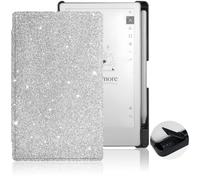 Aippdo Case for Remarkable Paper Pro Move 7.3 inch 2025,Hard Back Shell Protective Book Folio Cover with Built-in Pen Holder, with Auto Sleep/Wake Function. (Sliver, Remarkable Paper Pro Move 7.3)
